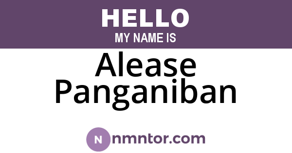 Alease Panganiban