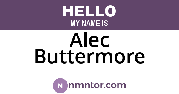Alec Buttermore