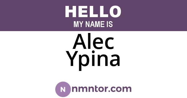 Alec Ypina