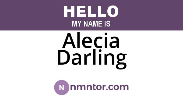 Alecia Darling