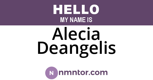 Alecia Deangelis