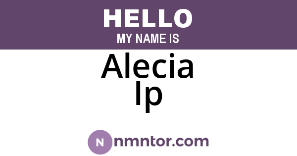 Alecia Ip