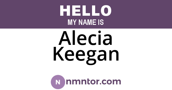 Alecia Keegan