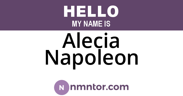 Alecia Napoleon
