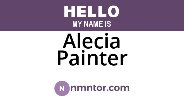 Alecia Painter