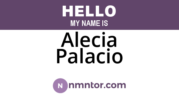Alecia Palacio