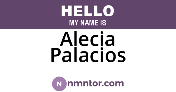 Alecia Palacios