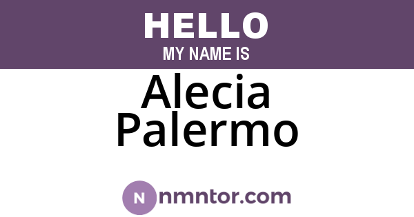Alecia Palermo
