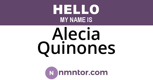 Alecia Quinones