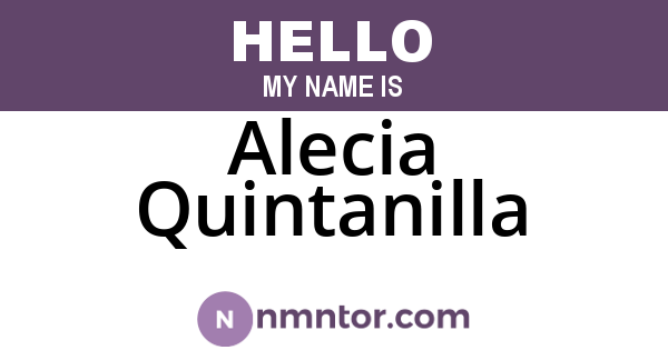 Alecia Quintanilla