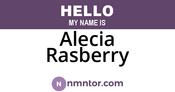 Alecia Rasberry