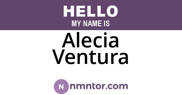 Alecia Ventura