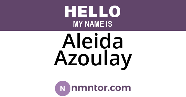 Aleida Azoulay