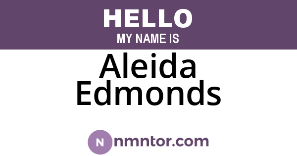 Aleida Edmonds