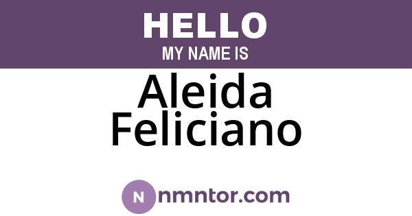 Aleida Feliciano
