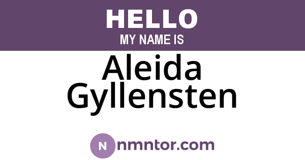 Aleida Gyllensten