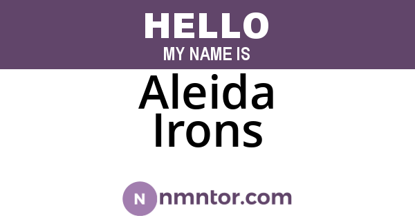 Aleida Irons