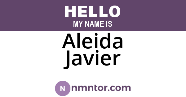 Aleida Javier
