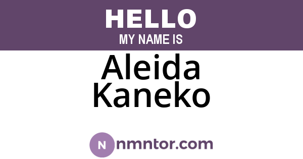 Aleida Kaneko