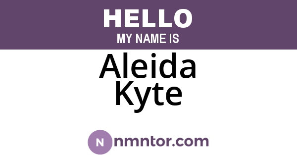 Aleida Kyte