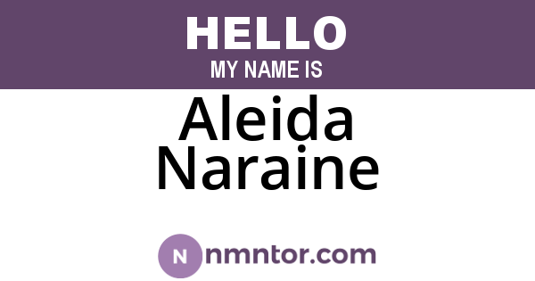 Aleida Naraine
