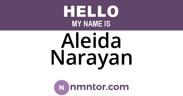 Aleida Narayan