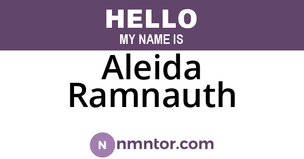 Aleida Ramnauth