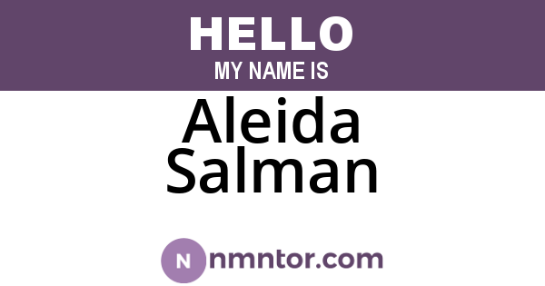 Aleida Salman