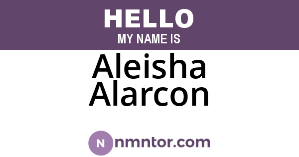 Aleisha Alarcon