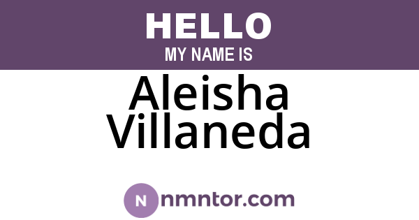 Aleisha Villaneda