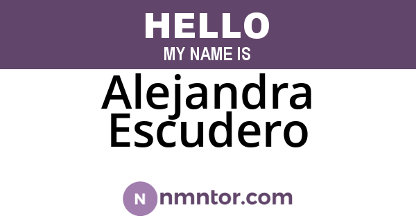 Alejandra Escudero