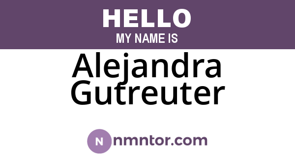 Alejandra Gutreuter