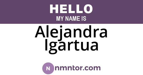 Alejandra Igartua