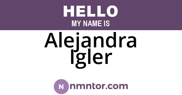Alejandra Igler