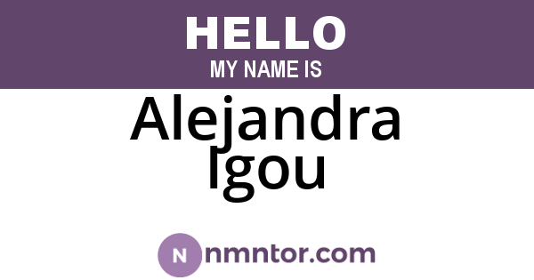 Alejandra Igou