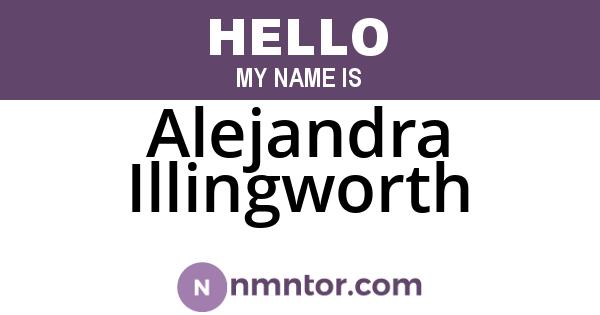 Alejandra Illingworth