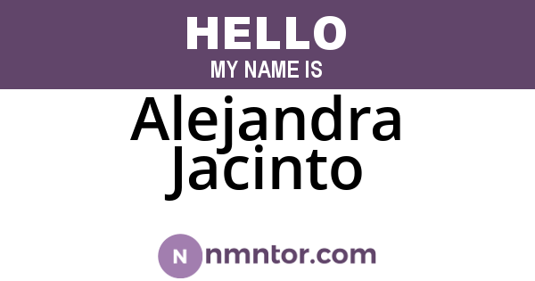 Alejandra Jacinto