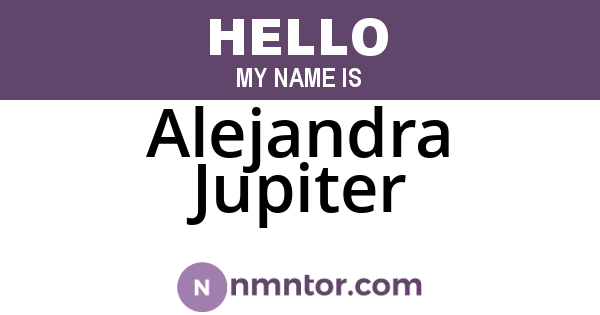 Alejandra Jupiter