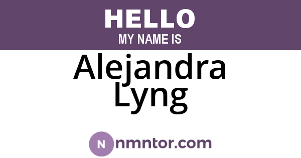 Alejandra Lyng