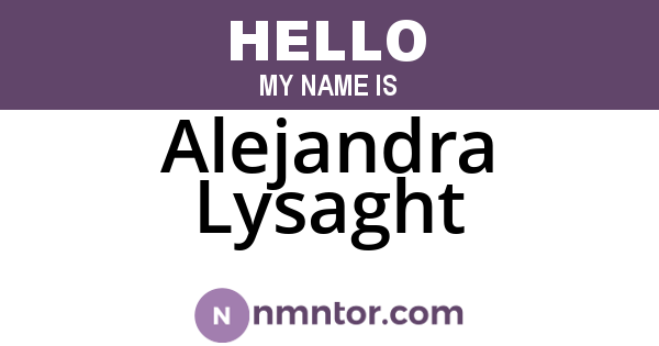 Alejandra Lysaght