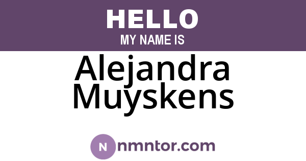 Alejandra Muyskens