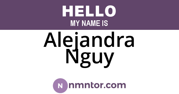 Alejandra Nguy