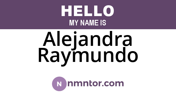 Alejandra Raymundo