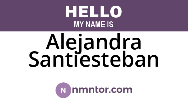 Alejandra Santiesteban