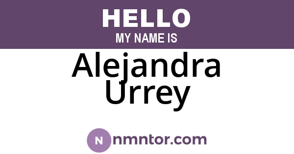 Alejandra Urrey