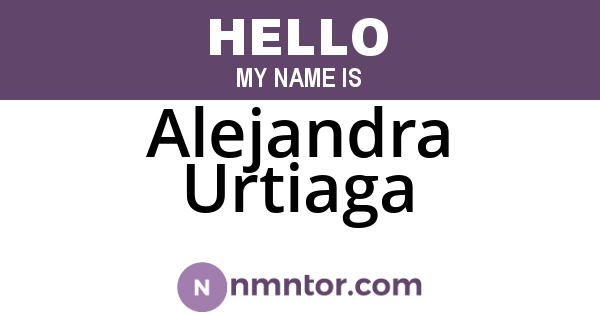 Alejandra Urtiaga