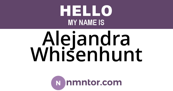 Alejandra Whisenhunt