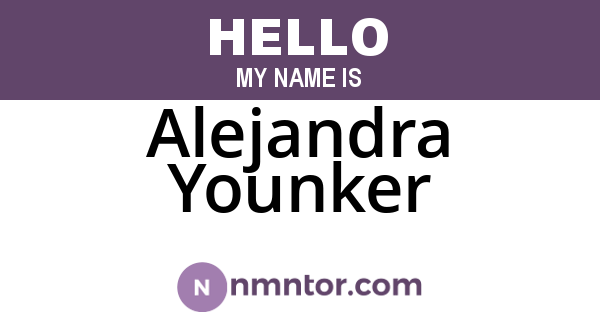 Alejandra Younker
