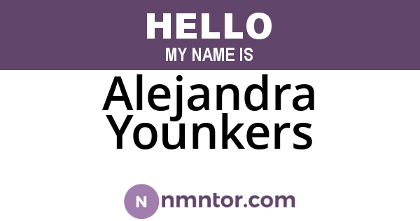 Alejandra Younkers