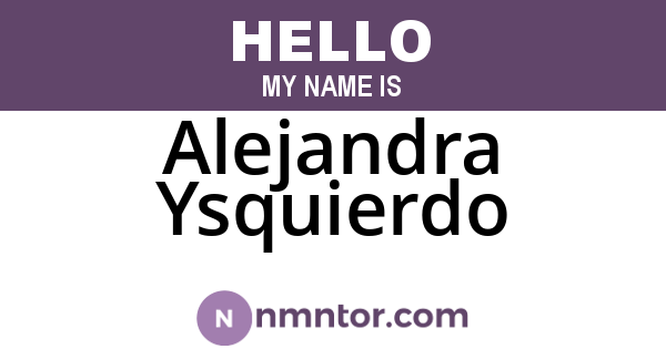 Alejandra Ysquierdo